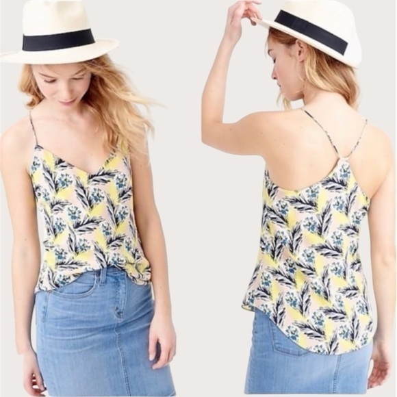J. Crew Tops - J. Crew | ‘Carrie’ Spring Meadow Silk Cami